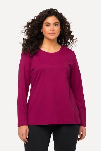 Plus size veliki brojevi Majica dugi rukavi okrugli izrez za punije