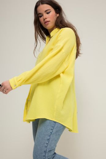 Plus size veliki brojevi Bluza na kopčanje za punije