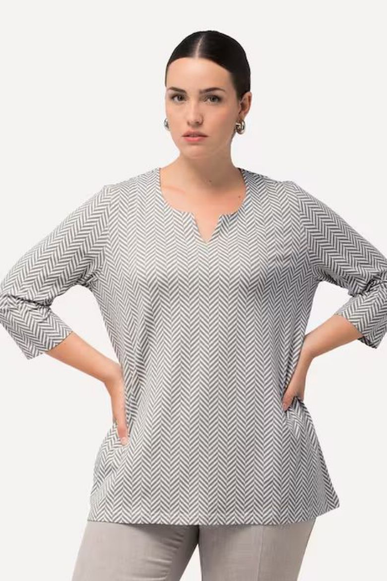 Plus size veliki brojevi Majica A kroja za punije