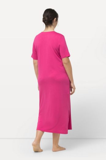 Plus size veliki brojevi Spavaćica s dodatkom ukrasne čipke na ovratniku za punije