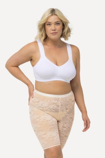 Plus size veliki brojevi Tajice biciklističke mrežaste od čipke za punije