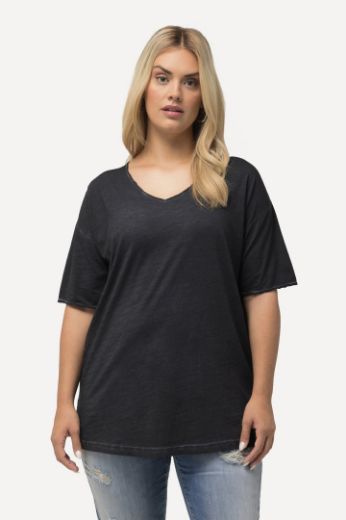 Plus size veliki brojevi Majica kratkih rukava V izreza za punije