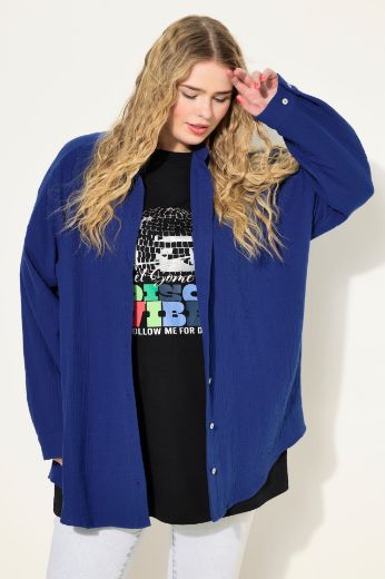 Plus size veliki brojevi Bluza na kopčanje za punije