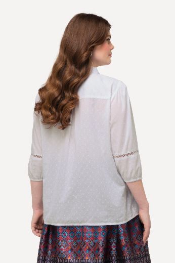 Plus size veliki brojevi Bluza s 3/4 rukavima i cvijetnim uzorkom za punije
