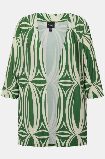 Plus size veliki brojevi Jakna lagana s 3/4 rukavima V izreza za punije