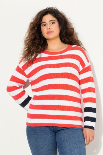Plus size veliki brojevi Pulover pleteni dugih rukava za punije