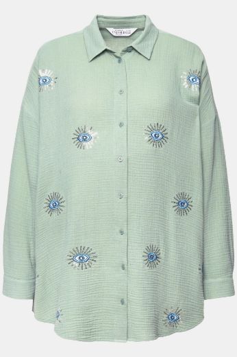 Plus size veliki brojevi Bluza dugih rukava s motivom oka za punije