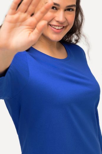Plus size veliki brojevi Majica dugi rukavi okrugli izrez za punije