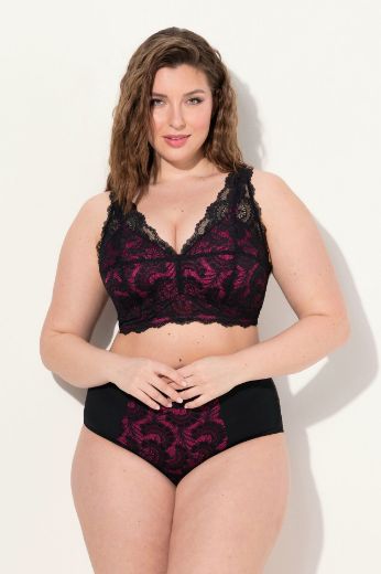 Plus size veliki brojevi Grudnjak bez žica s dodatkom čipke za punije