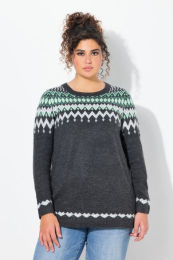Plus size veliki brojevi Pulover dugih rukava za punije
