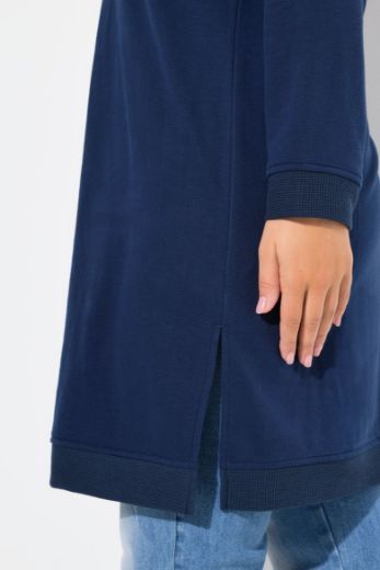 Plus size veliki brojevi Haljina dugih rukava s kapuljačom za punije