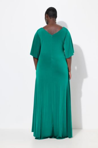 Plus size veliki brojevi Haljina svečana maxi V ovratnika za punije