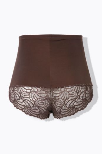 Plus size veliki brojevi Gaće stezne visokog struka s dodatkom čipke za punije