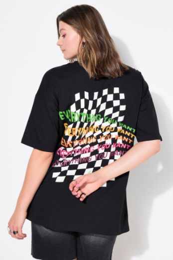 Plus size veliki brojevi Majica kratkih rukava okruglog ovratnika za punije