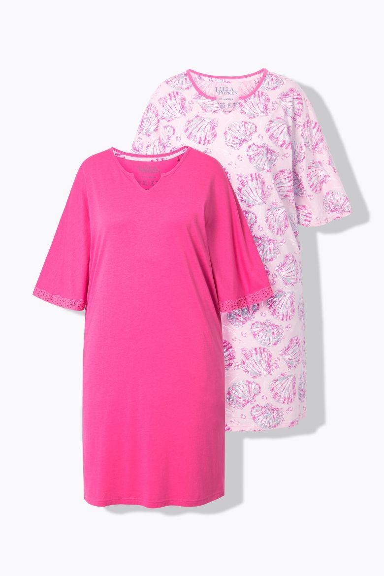 Plus size veliki brojevi Majica dužeg kroja 2 komada za punije