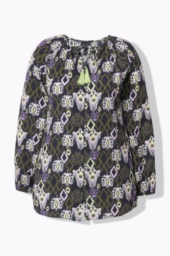 Plus size veliki brojevi Bluza dugih rukava okruglog ovratnika za punije