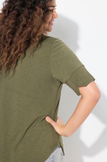 Plus size veliki brojevi Majica kratkih rukava okruglog ovratnika za punije