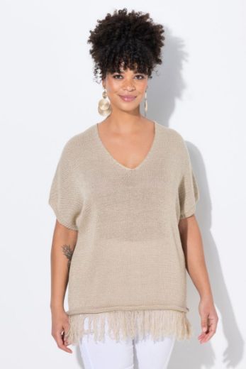 Plus size veliki brojevi Majica kratkih rukava pletena za punije