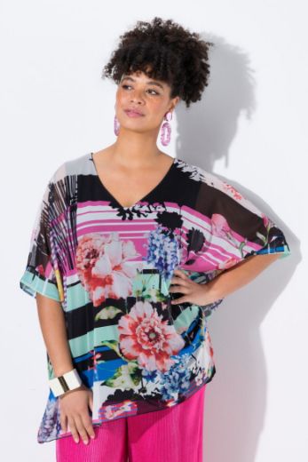 Plus size veliki brojevi Bluza mrežasta sa topom za punije
