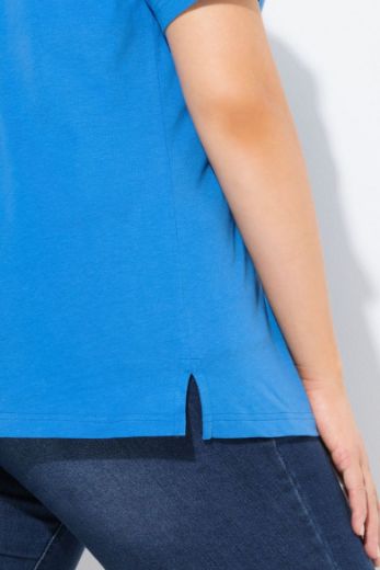 Plus size veliki brojevi Majica kratkih rukava V ovratnika za punije