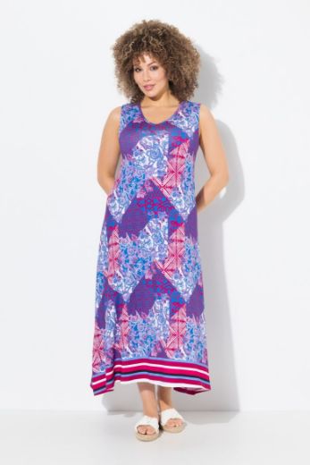 Plus size veliki brojevi Haljina maxi bez rukava za punije