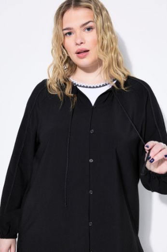 Plus size veliki brojevi Bluza A kroja s pletenim detaljima za punije