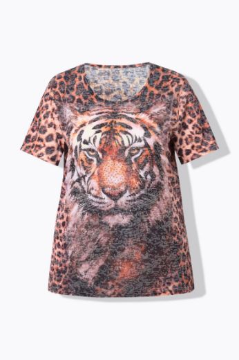 Plus size veliki brojevi Majica kratkih rukava s motivom lava za punije