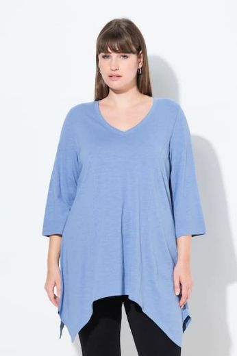 Plus size veliki brojevi Majica A kroja asimetrična za punije