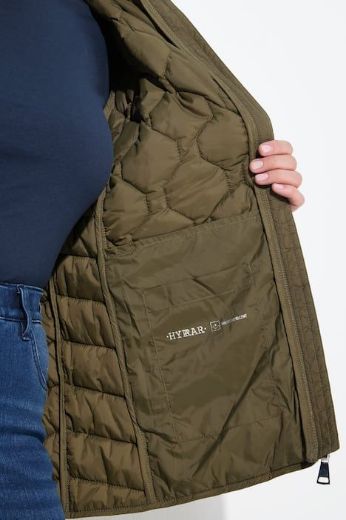 Plus size veliki brojevi Jakna lagana štepana s povišrenim ovratnikom za punije