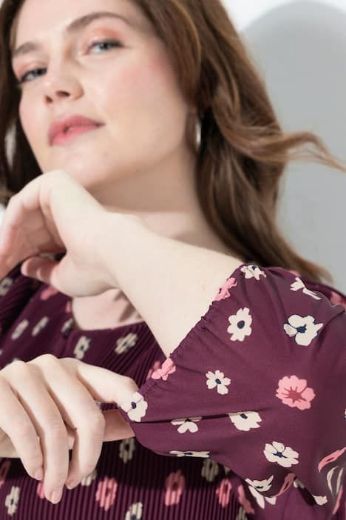 Plus size veliki brojevi Haljina mini 3/4 rukava za punije