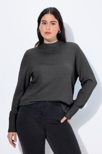 Plus size veliki brojevi Pulover povišenog ovratnika za punije