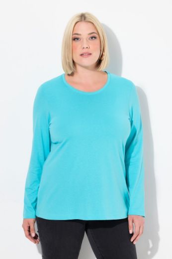 Plus size veliki brojevi Majica dugi rukavi okrugli izrez za punije