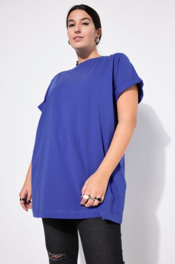 Plus size veliki brojevi Majica dugi model kratkih rukava za punije