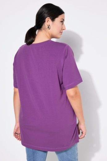 Plus size veliki brojevi Majica dugi model kratkih rukava za punije