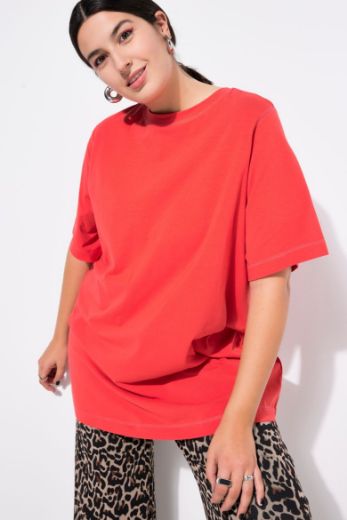 Plus size veliki brojevi Majica dugi model kratkih rukava za punije
