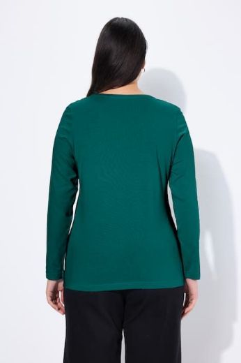 Plus size veliki brojevi Majica dugi rukavi okrugli izrez za punije