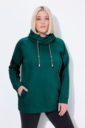 Plus size veliki brojevi Majica sportska s rol kragnom za punije