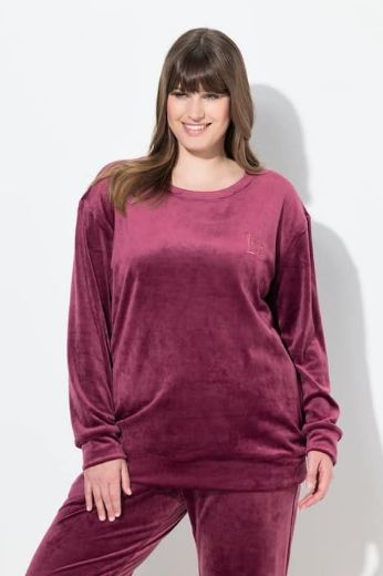 Plus size veliki brojevi Trenirka gornji dio dugih rukava okruglog ovratnika za punije