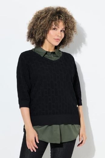 Plus size veliki brojevi Bluza bez rukava kraćeg kroja za punije