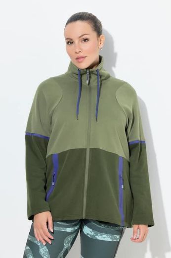 Plus size veliki brojevi Jakna sportska lagana s povišenim ovratnikom za punije