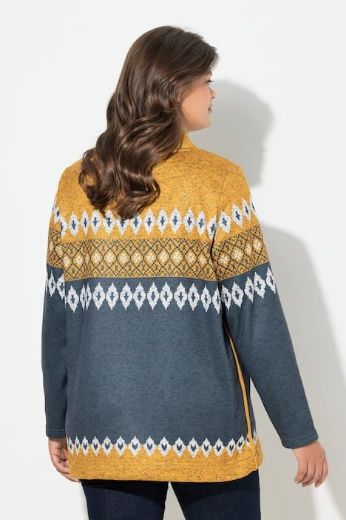 Plus size veliki brojevi Majica dugih rukava povišenog ovratnika za punije