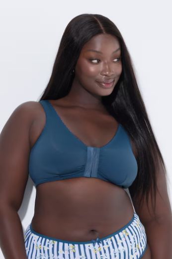 Plus size veliki brojevi Grudnjak 3 komada na prednje kopčanje za punije