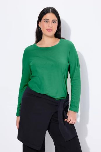 Plus size veliki brojevi Majica dugi rukavi okrugli izrez za punije
