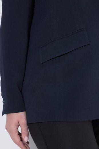 Plus size veliki brojevi Sako s kosim džepovima za punije