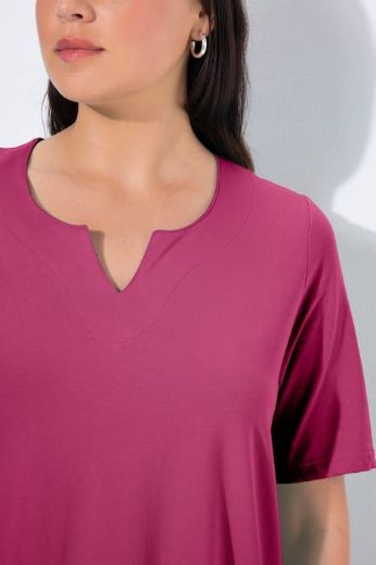 Plus size veliki brojevi Majica A kroj V ovratnik za punije