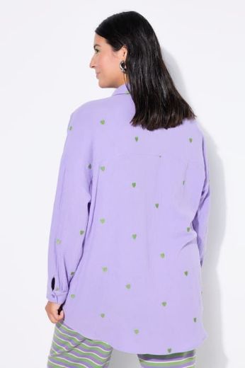 Plus size veliki brojevi Košulja šireg kroja s motivom srca za punije
