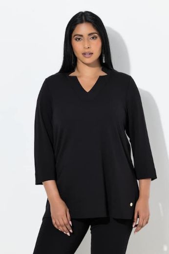Plus size veliki brojevi Majica V ovratika za punije