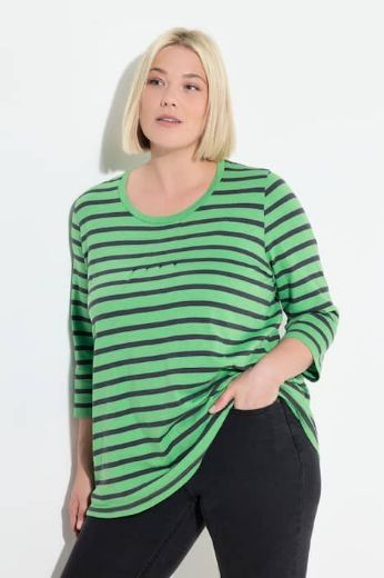 Plus size veliki brojevi Majica 3/4 rukava A kroja za punije