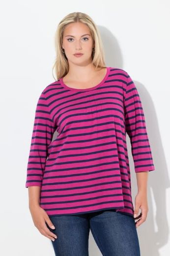 Plus size veliki brojevi Majica 3/4 rukava A kroja za punije