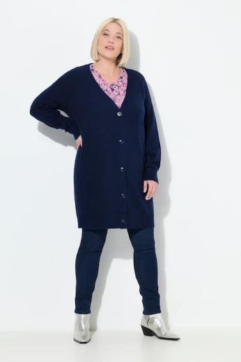 Plus size veliki brojevi Kardigan na kopčanje za punije